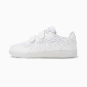 Punch Comfort Kid's School Shoes, Puma White-Puma White, extralarge-IND