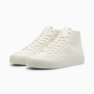 Court Classic Vulc Mid Unisex Sneakers, Warm White-PUMA White, extralarge