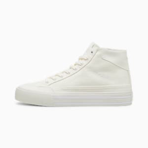 Court Classic Vulc Mid Unisex Sneakers, Warm White-PUMA White, extralarge