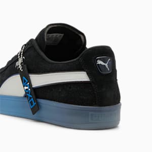 PUMA x PLAYSTATION® Suede Men's Sneakers, PUMA Black-Glacial Gray, extralarge