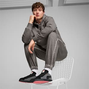 ユニセックス PUMA x STAPLE スウェード スニーカー, PUMA Black-Shadow Gray, extralarge-JPN