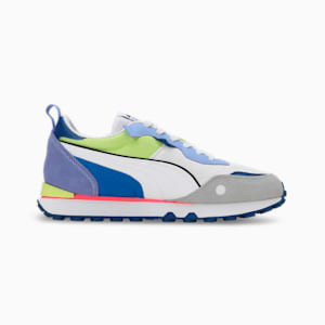 PUMA x HARRDY SANDHU Rider FV Unisex Sneakers, PUMA White-Elektro Purple, extralarge-IND