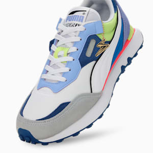 PUMA x HARRDY SANDHU Rider FV Unisex Sneakers, PUMA White-Elektro Purple, extralarge-IND
