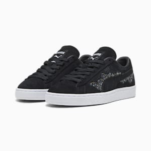 Tenis para mujer PUMA x SWAROVSKI Suede, PUMA Black, extralarge