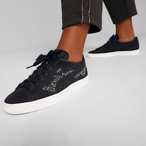 PUMA x SWAROVSKI Suede Women's Sneakers, PUMA Black, extralarge