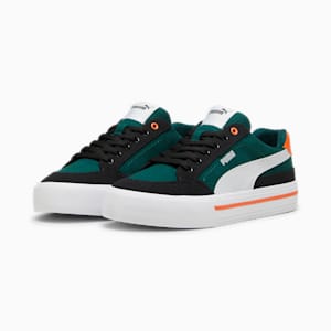 Court Classic Vulcanised Formstrip Unisex Sneakers, Dark Myrtle-Silver Mist-PUMA White, extralarge