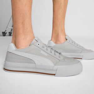 Court Classic Vulcanised Formstrip Unisex Sneakers, Feather Gray-PUMA White, extralarge