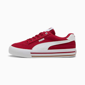 Court Classic Vulcanised Formstrip Unisex Sneakers, Dark Crimson-PUMA White, extralarge