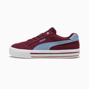 Court Classic Vulcanised Formstrip Unisex Sneakers, Ruby Shimmer-Cool Blue, extralarge