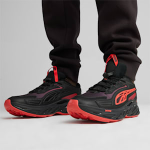 Exotek NITRO™ Energy Unisex Sneakers, PUMA Black-Active Red, extralarge-IND