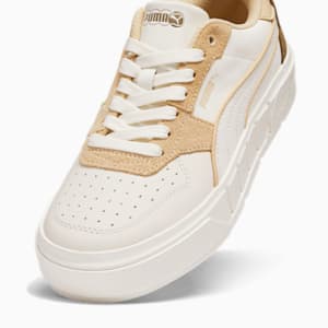 Tenis Cali Court tonos otoñales para mujer, Warm White-Toasted Almond-Cashew, extralarge