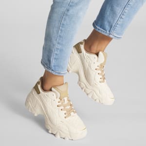Pulsar Wedge Deboss Women's Sneakers, Pristine-Prairie Tan, extralarge