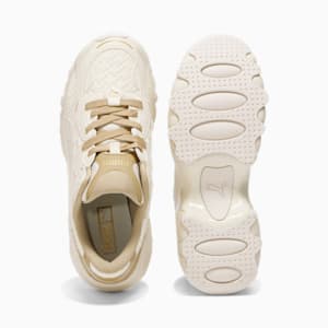 Tenis Pulsar Wedge Deboss para mujer, Pristine-Prairie Tan, extralarge