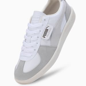 Palermo Lth Unisex Sneakers, PUMA White-Cool Light Gray-Sugared Almond, extralarge-IND