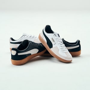 ユニセックス パレルモ レザー スニーカー, PUMA Black-Feather Gray-Gum, extralarge-JPN