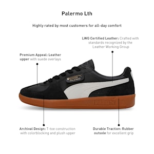 Palermo Lth Sneakers, PUMA Black-Feather Gray-Gum, extralarge-IND