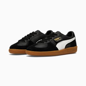 Palermo Leather Men's Sneakers, PUMA Black-Feather Gray-Gum, extralarge