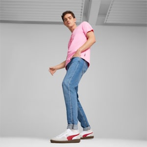 Palermo Leather Sneakers, PUMA White-Vapor Gray-Club Red, extralarge