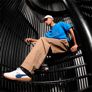 Palermo Lth Sneakers, PUMA White-Vapor Gray-Clyde Royal, extralarge-IND