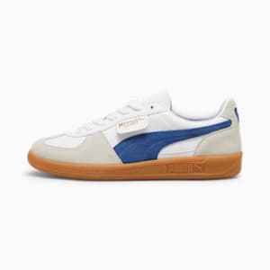 Palermo Leather Men's Sneakers, PUMA White-Vapor Gray-Clyde Royal, extralarge