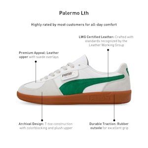 Palermo Lth Sneakers, PUMA White-Vapor Gray-Archive Green, extralarge-IND
