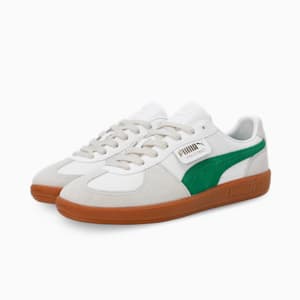 Palermo Lth Sneakers, PUMA White-Vapor Gray-Archive Green, extralarge-IND