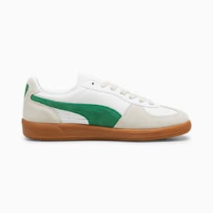 Tenis casuales de piel Palermo, PUMA White-Vapor Gray-Archive Green, extralarge