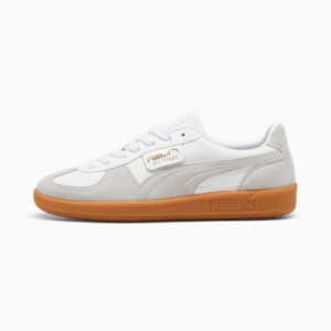 ユニセックス パレルモ レザー スニーカー, PUMA White-Glacial Gray-Gum, extralarge-JPN