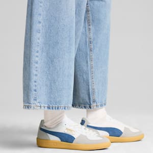 Sneakers en cuir Palermo, PUMA White-Blue Horizon-Gum, extralarge