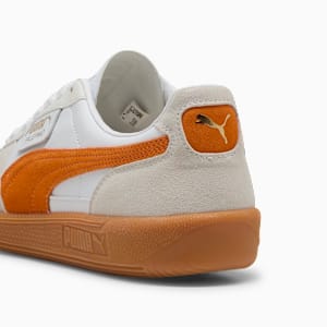 ユニセックス パレルモ レザー スニーカー, PUMA White-Warm White-Orange Glo, extralarge-JPN