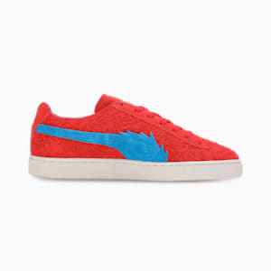 PUMA x ONE PIECE Suede Buggy the Genius Jester Sneakers, For All Time Red-Ultra Blue, extralarge-IND