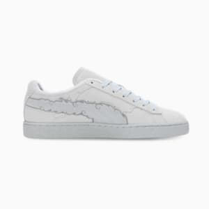 PUMA x ONE PIECE Suede Straw Hat Luffy Sneakers, Feather Gray-Platinum Gray, extralarge-IND