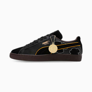 PUMA x ONE PIECE Suede Blackbeard Teech Sneakers, PUMA Black-Dark Chocolate, extralarge-IND