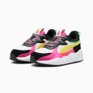 PUMA x TROLLS RS-X Little Kids' Girls' Sneakers, PUMA White-Pelé Yellow, extralarge