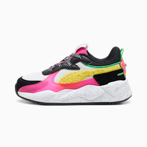 PUMA x TROLLS RS-X Little Kids' Girls' Sneakers, PUMA White-Pelé Yellow, extralarge