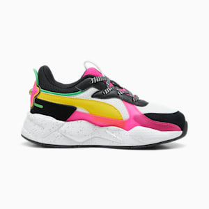 PUMA x TROLLS RS-X Little Kids' Girls' Sneakers, PUMA White-Pelé Yellow, extralarge