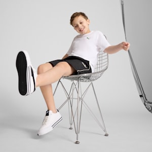 Chaussures Court Classic Vulc Enfant et Adolescent, PUMA White-PUMA Black, extralarge