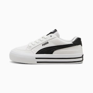 Tenis juvenil Court Classic Vulc Formstrip, PUMA White-PUMA Black, extralarge