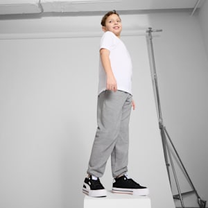 Court Classic Vulc Formstrip Big Kids' Sneakers, PUMA Black-PUMA White, extralarge
