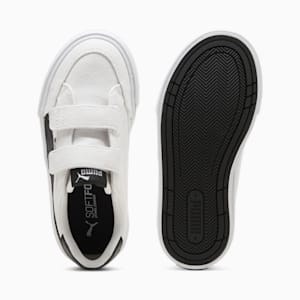 Court Classic Vulc Formstrip Kids' Sneakers, PUMA White-PUMA Black, extralarge