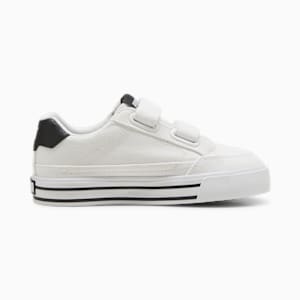 Court Classic Vulc Formstrip Little Kids' Sneakers, PUMA White-PUMA Black, extralarge
