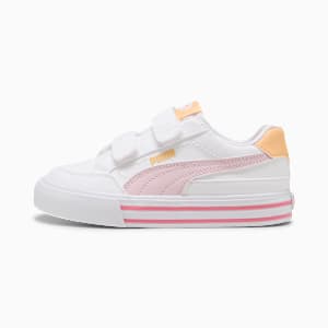 Tenis niños Court Classic Vulc Formstrip, PUMA White-Rose Mauve-Almost Apricot, extralarge