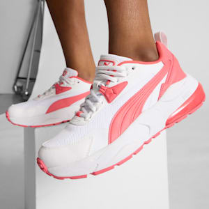 Chaussures Vis2k Enfant et Adolescent, PUMA White-Peach Frost, extralarge