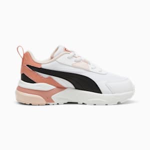 Vis2k Little Kids' Sneakers, PUMA White-PUMA Black-Deeva Peach, extralarge