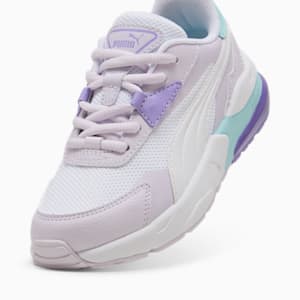 Tenis para infantes Vis2k, PUMA White-PUMA White-Lilac Frost, extralarge