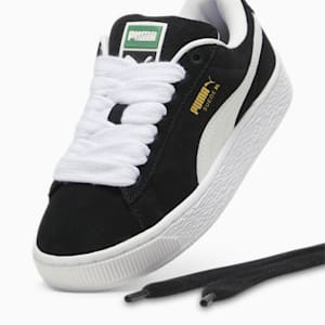 Suede XL Big Kids' Sneakers, PUMA Black-PUMA White, extralarge