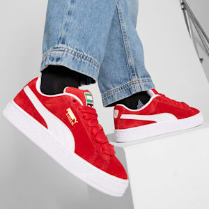 Tenis juvenil Suede XL, For All Time Red-PUMA White, extralarge
