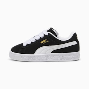 Suede XL Little Kids' Sneakers, PUMA Black-PUMA White, extralarge