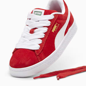 キッズ スウェード XL スニーカー 17-21cm, For All Time Red-PUMA White, extralarge-JPN