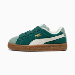 Tenis Suede XL para niños, Dark Myrtle-Vapor Gray-Green Moon, extralarge